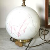 Vintage ceramic and brass lamp