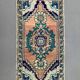 Small vintage turkish rug 90x48 cm, short runner, tribal, shabby, mini carpet