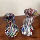 Paire de vases  en verre de Murano