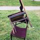 Chaises pourpres en palissandre de Roche Bobois 1970