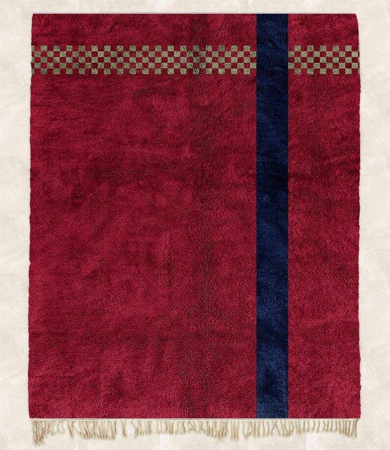 Beni Ouraine handwoven rug, traditional style, size 150 x 250 cm