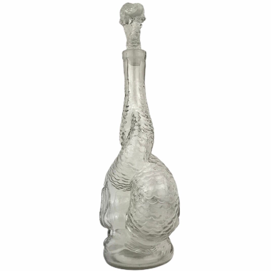 Dolphins carafe blown glass