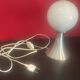 70's Lampe  Design  Aluminium Brossé - 23 cm
