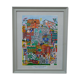 Hand signed modern lithograph by Gunilla Mann, 1990s.