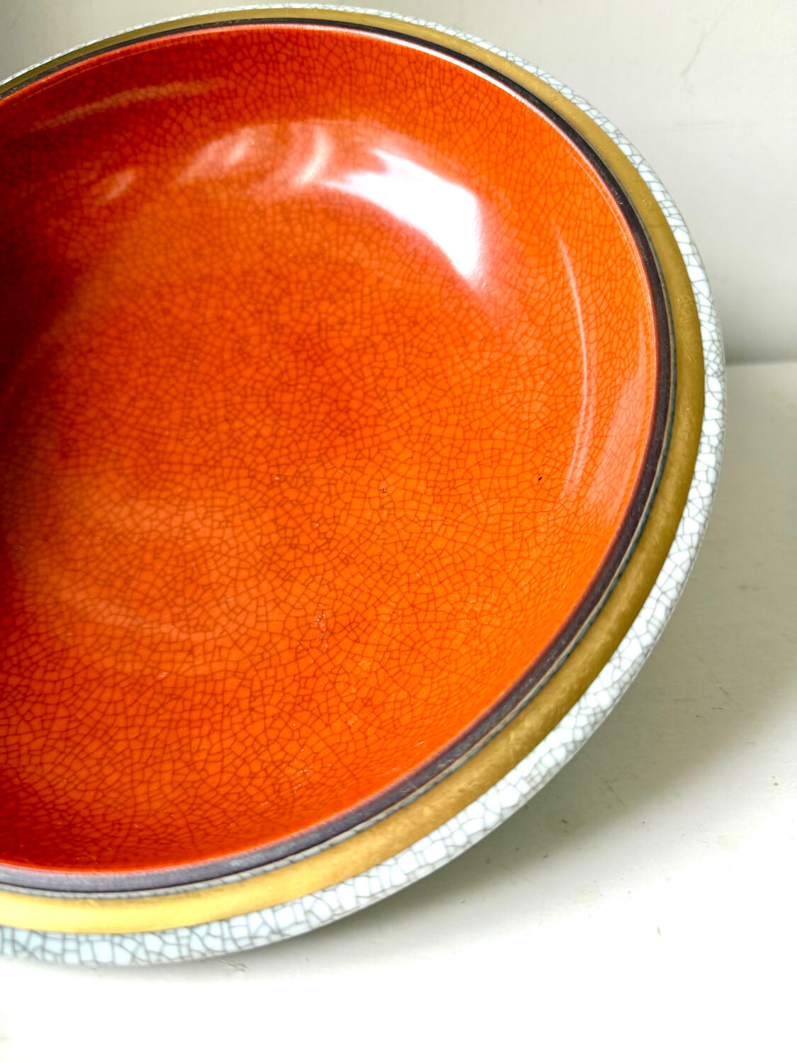 Royal Copenhagen  Porcelain crackle ware designed by Thorkild Olsen