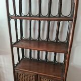 Rattan shelf