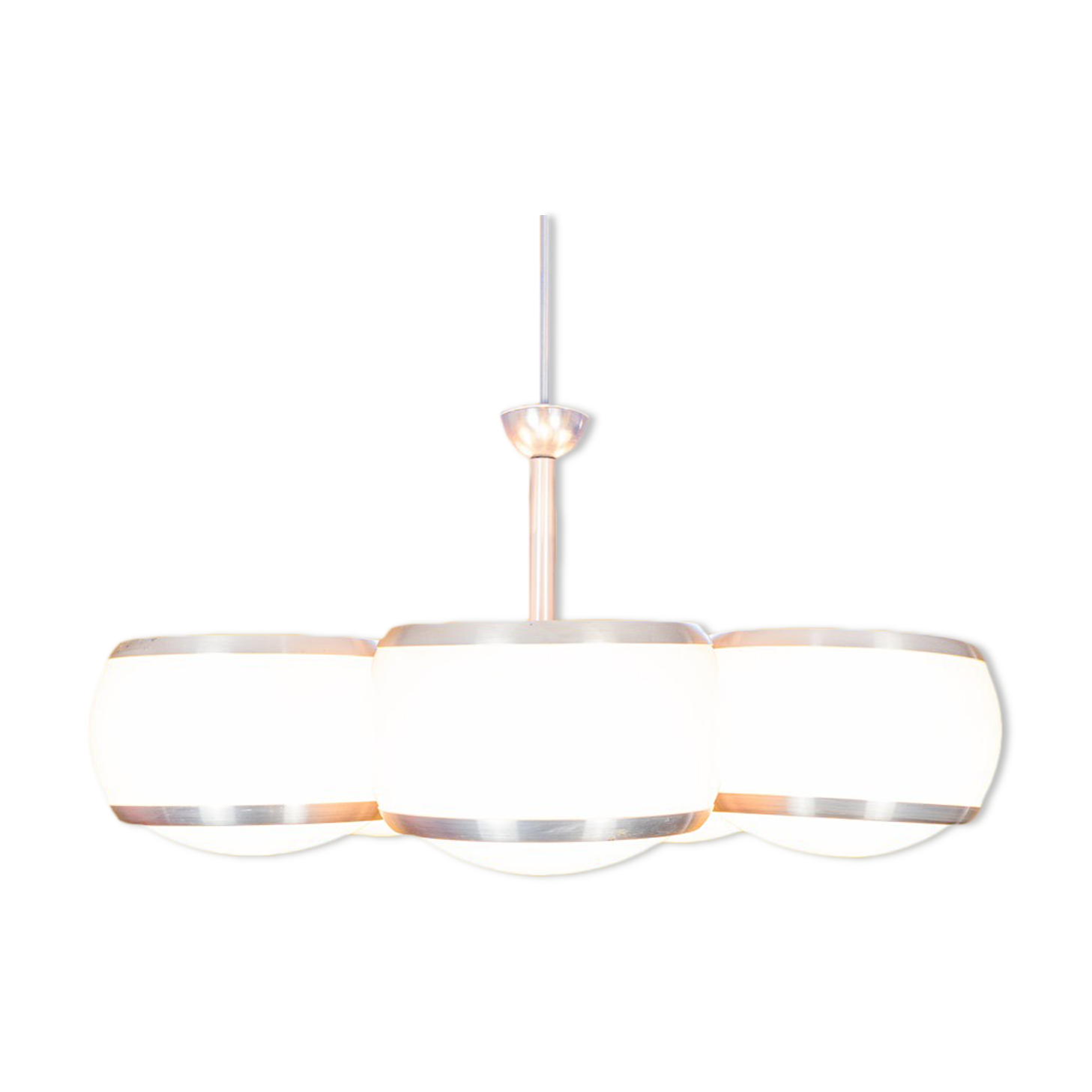 Chandelier 5 lights design 1960s vintage