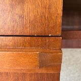 Scandinavian office of the 60s with sleigh feet