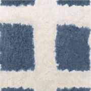 Tapis moderne motif quadrillage en laine 2COULEUR 250CMX150CM