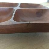 Scandinavian teak catchall tray