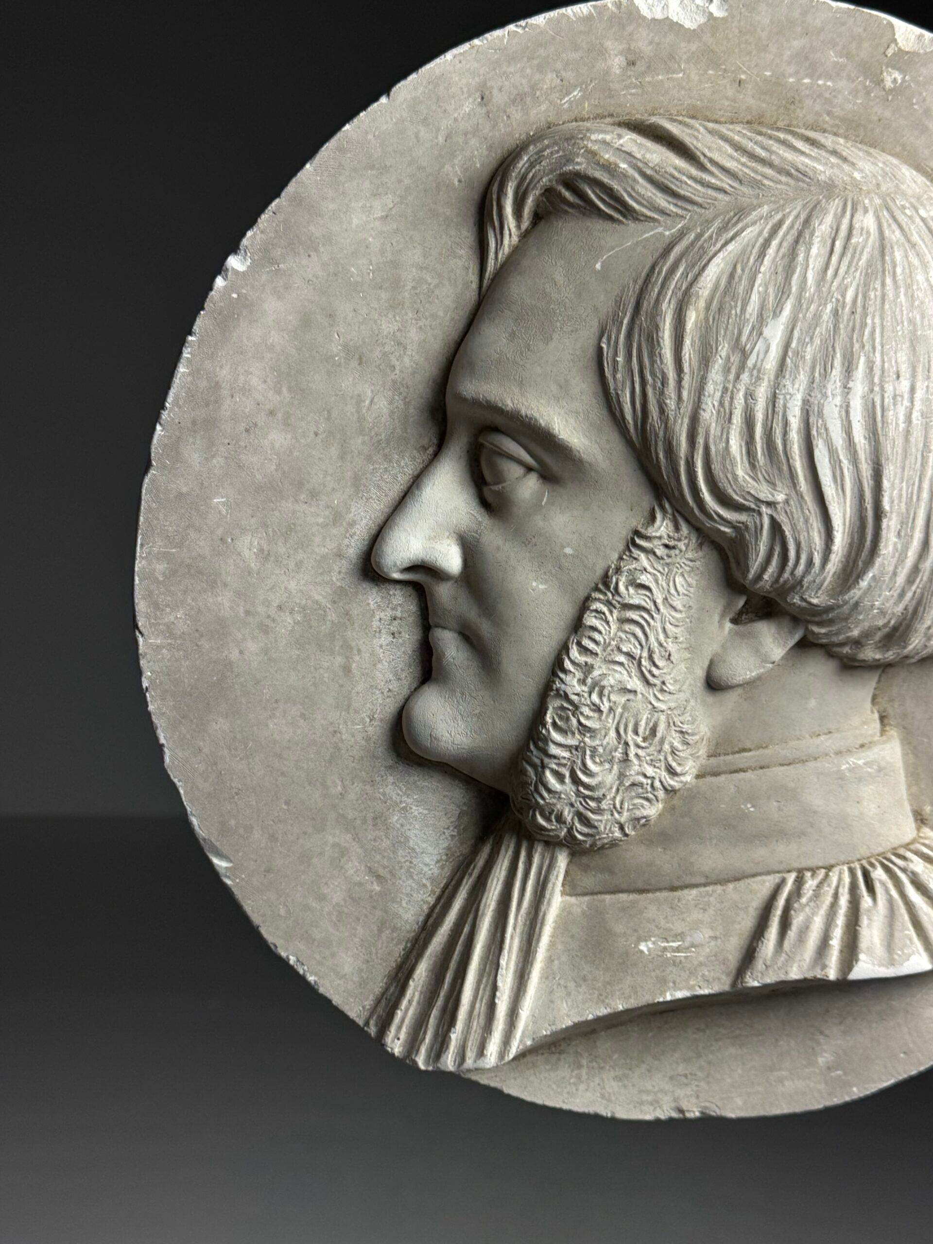 Plaque en plâtre du 19ème siècle