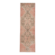3x9 Vintage Pale Red & Brown Aesthetic Turkish Runner Rug, 91x291Cm