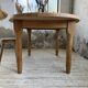 Oval farmhouse table oak 1960