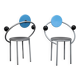 Pair of First Chairs by Michele De Lucchi for Memphis Milano, Italy, 1981