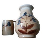 Pitcher and cup