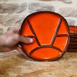Set of 6 ceramic plates by Gérard Hofmann