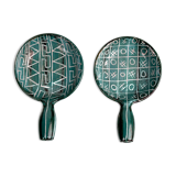 Pairs of ceramic pans by Robert Picault