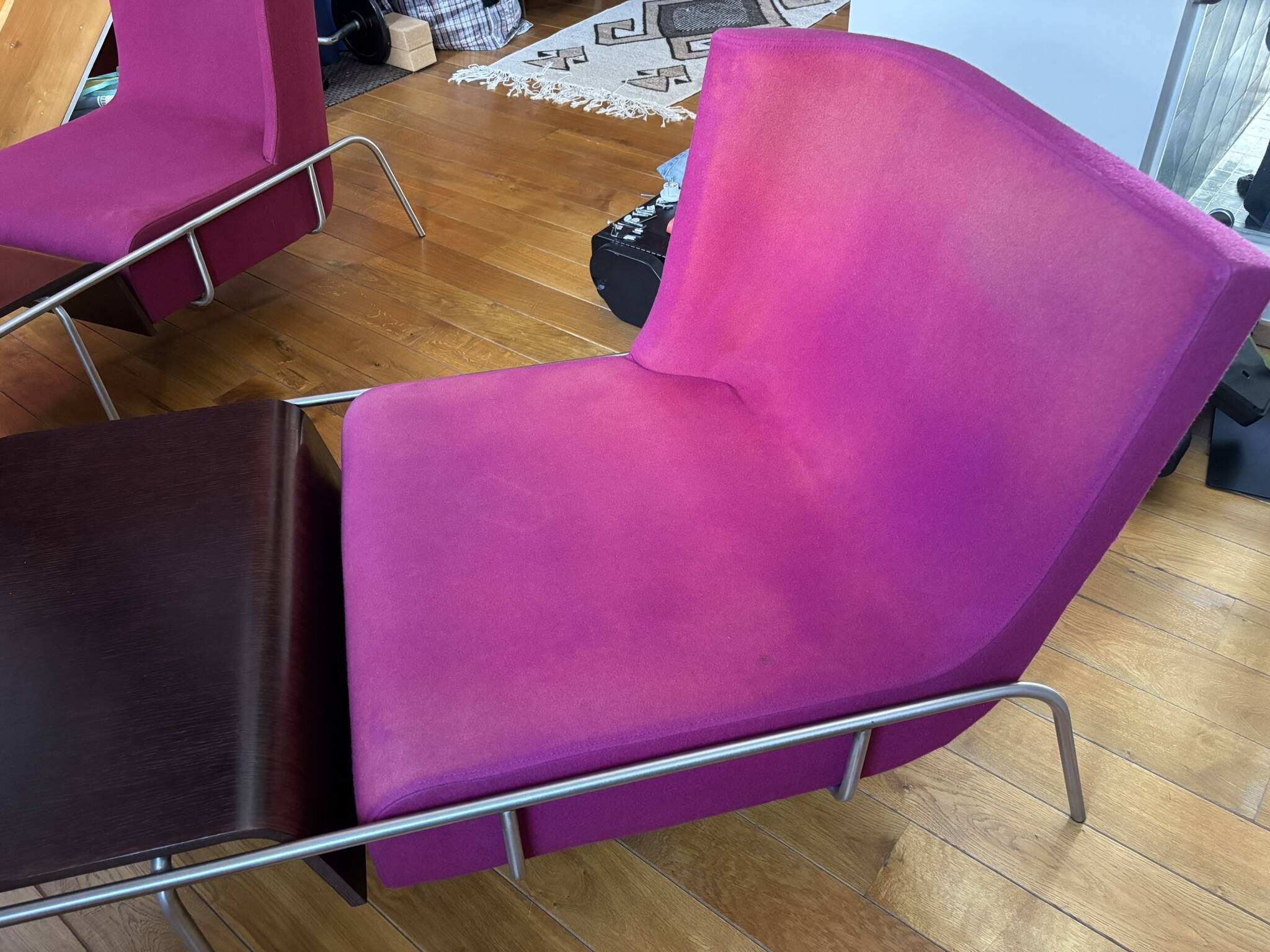 Tolozan armchair pair – Éric Jourdan – Ligne Roset 2002 – aluminium structure