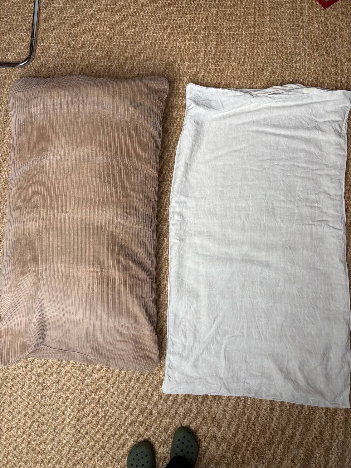 Pair of reupholstered armchairs from the 1970s.