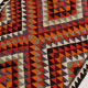 3x9 geometric kilim runner rug, 86x278cm