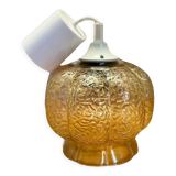 Vintage glass pendant lamp 1960