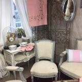 Louis XVI style wooden living room, nineteenth century, consisting of 5 elements completely renovated