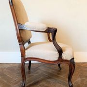 Fauteuil à la reine, style Louis XV, XIXème siècle
