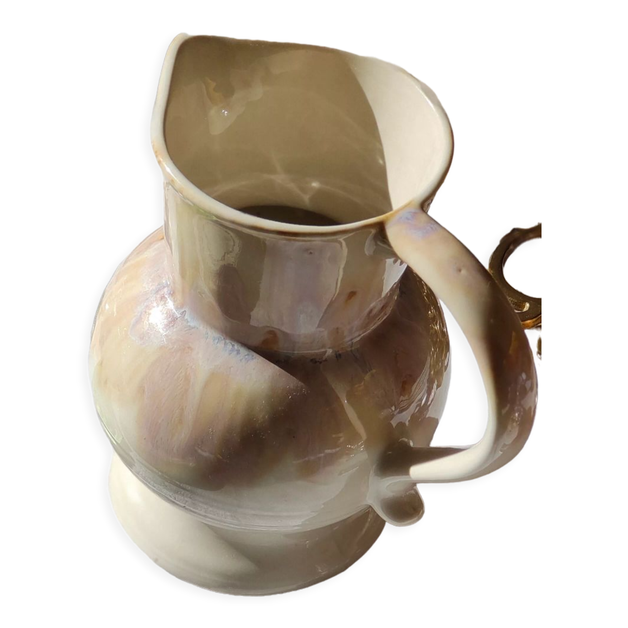 Flat plate in Iron Earth U & Cie Sarreguemines model Carlos