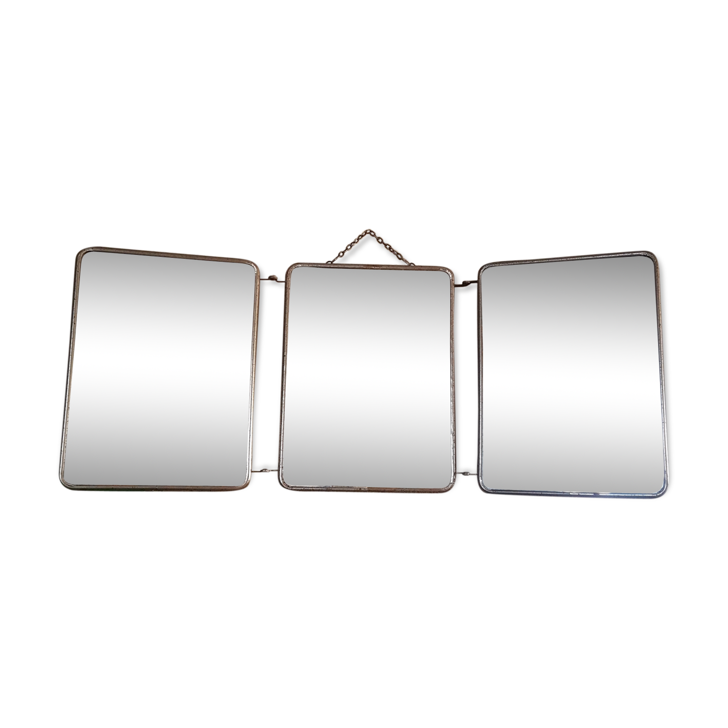 Miroir triptyque de barbier