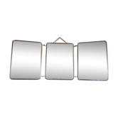Miroir triptyque de barbier