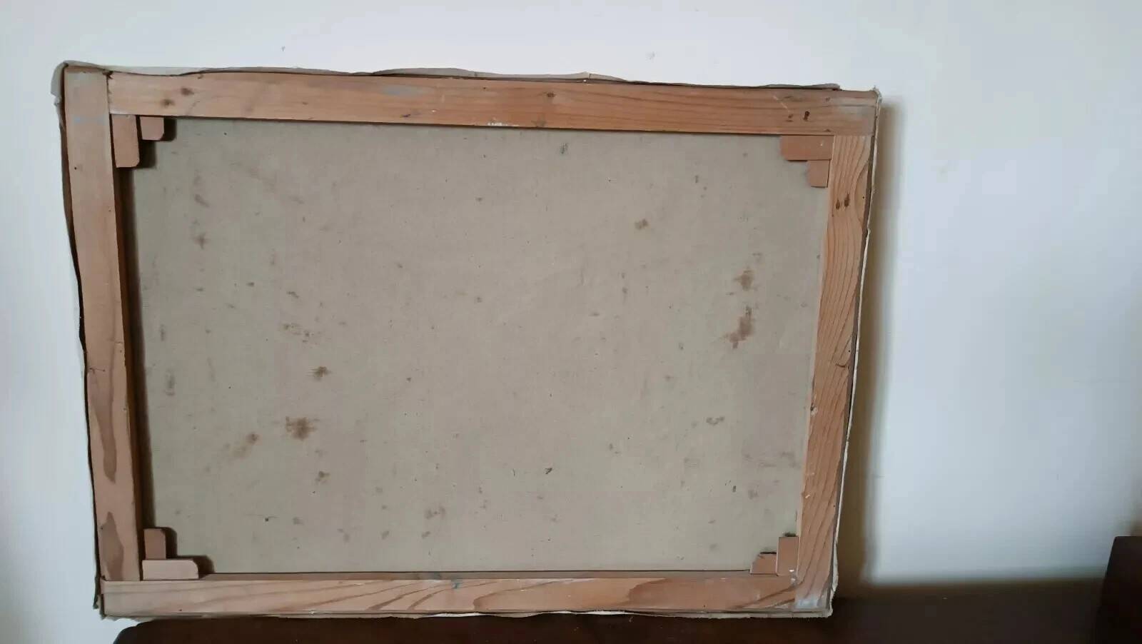 oil painting on canvas signed 1950s