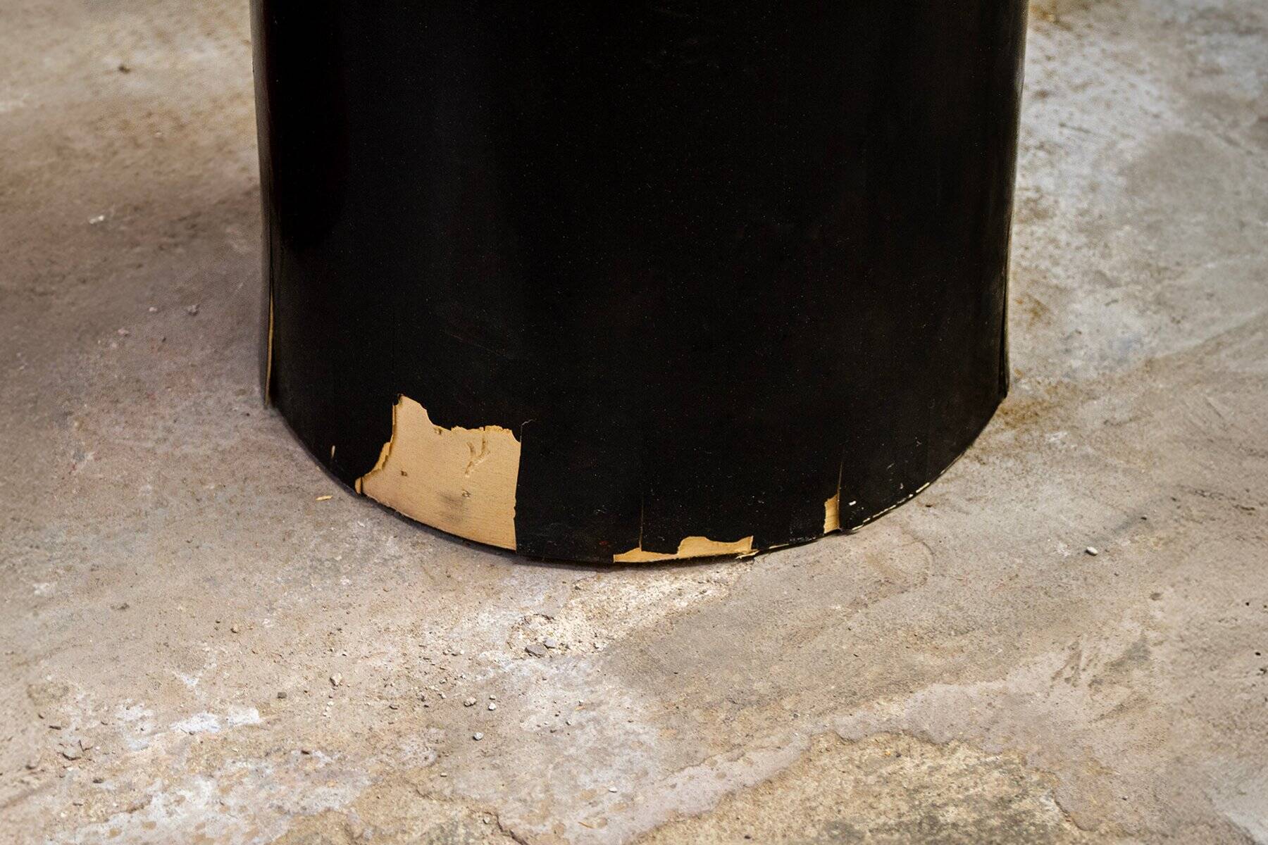 Three vintage wooden columns, Italy, 1960s, set of 3.