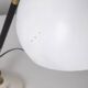 Vintage 60's table lamp in brass and white metal italian design