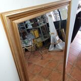 Gilded mirror with beveled mirror