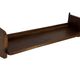 Vintage wooden wall shelve rack bookshelf in oak wood minimalist