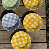 Set of 9 Digoin plates Scottish model