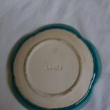 Turquoise flower jewelry storage cup stamped LBMDJ