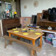 Oak farmhouse table – 1950s
