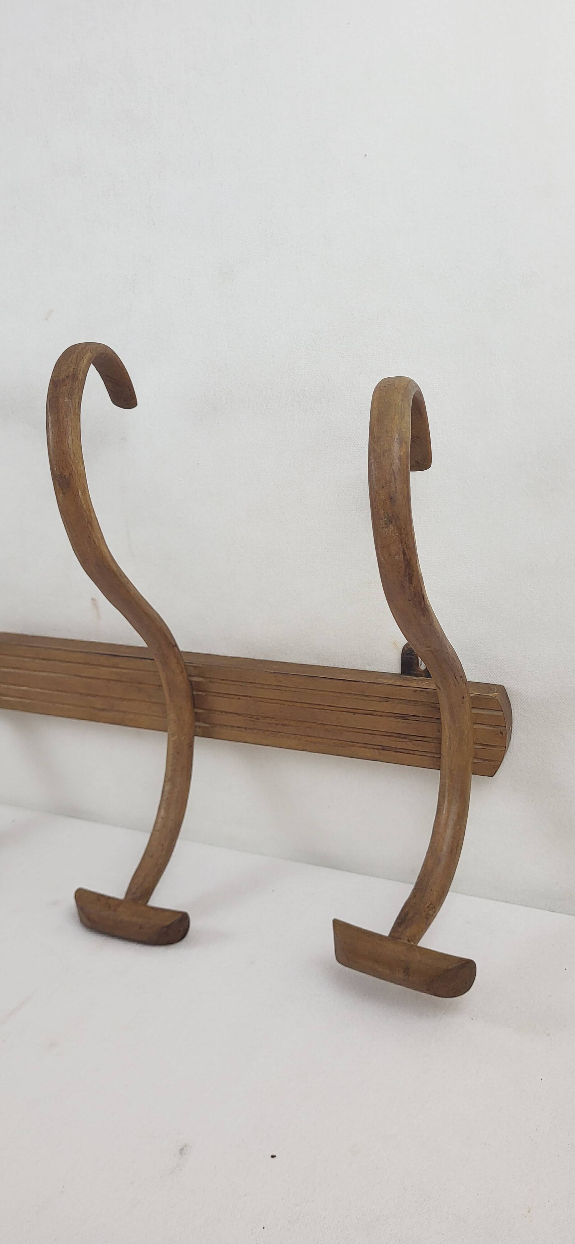 Japy frères curved wooden coat rack