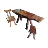 Table, tabouret et chaise Mobichalet