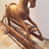 Ancien cheval anglais à bascule