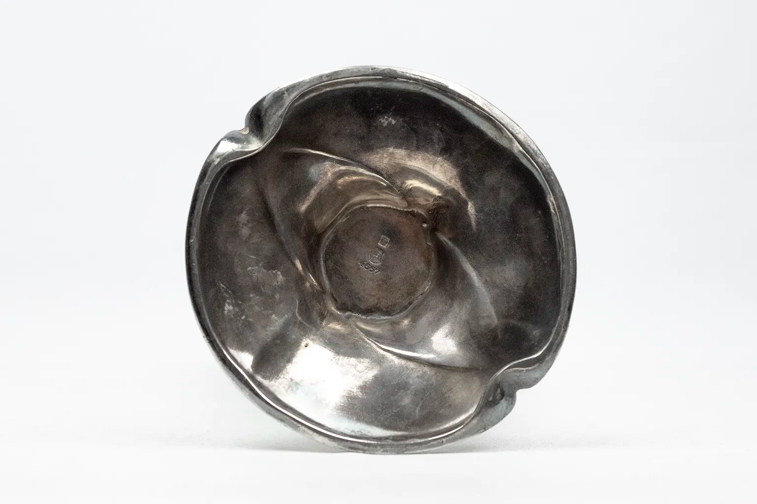 Ombelle vase in silver-plated metal — Art Nouveau Gallia, Christofle, 1904