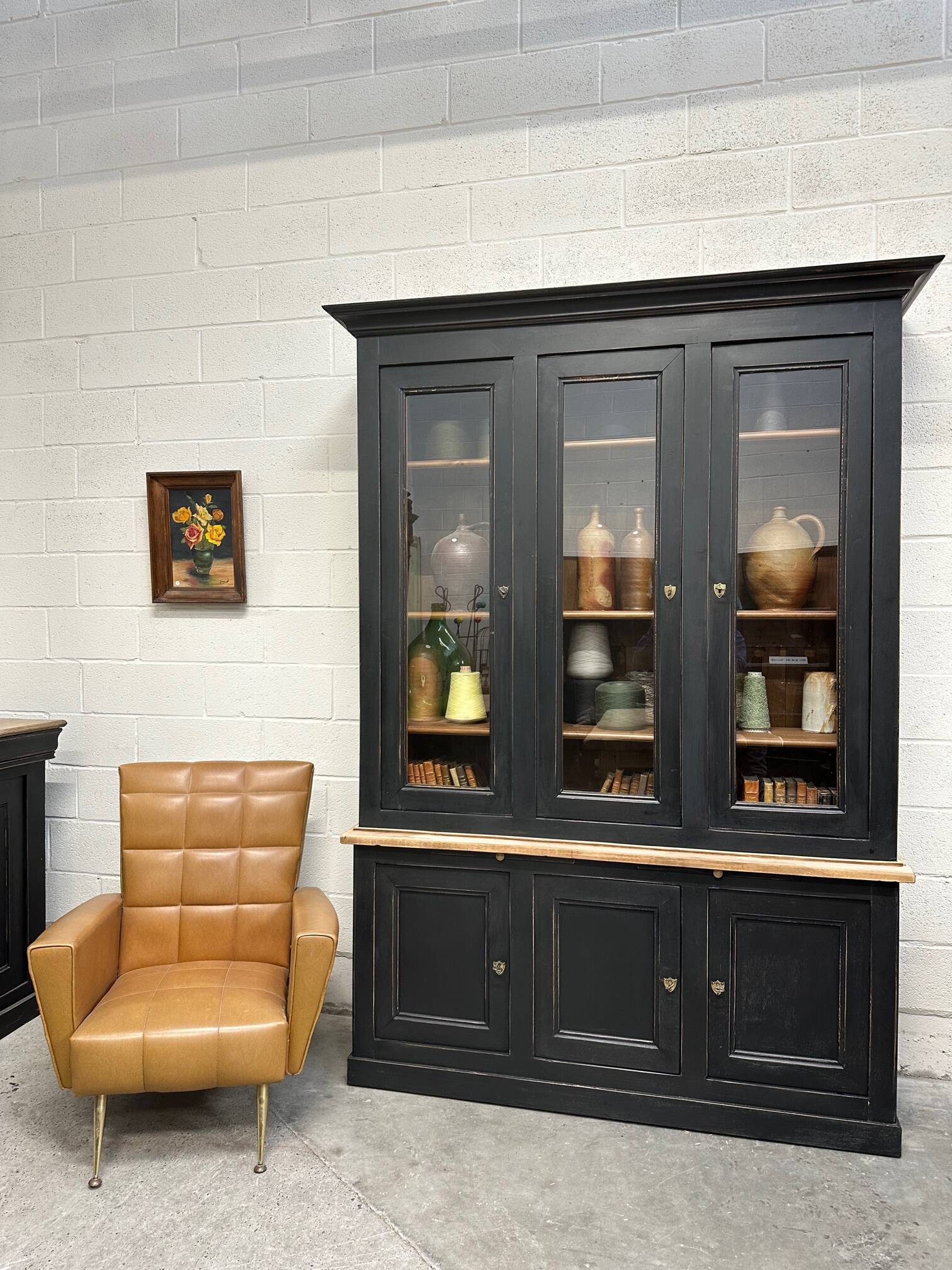 Large patinated store furniture