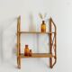 Vintage rattan shelf