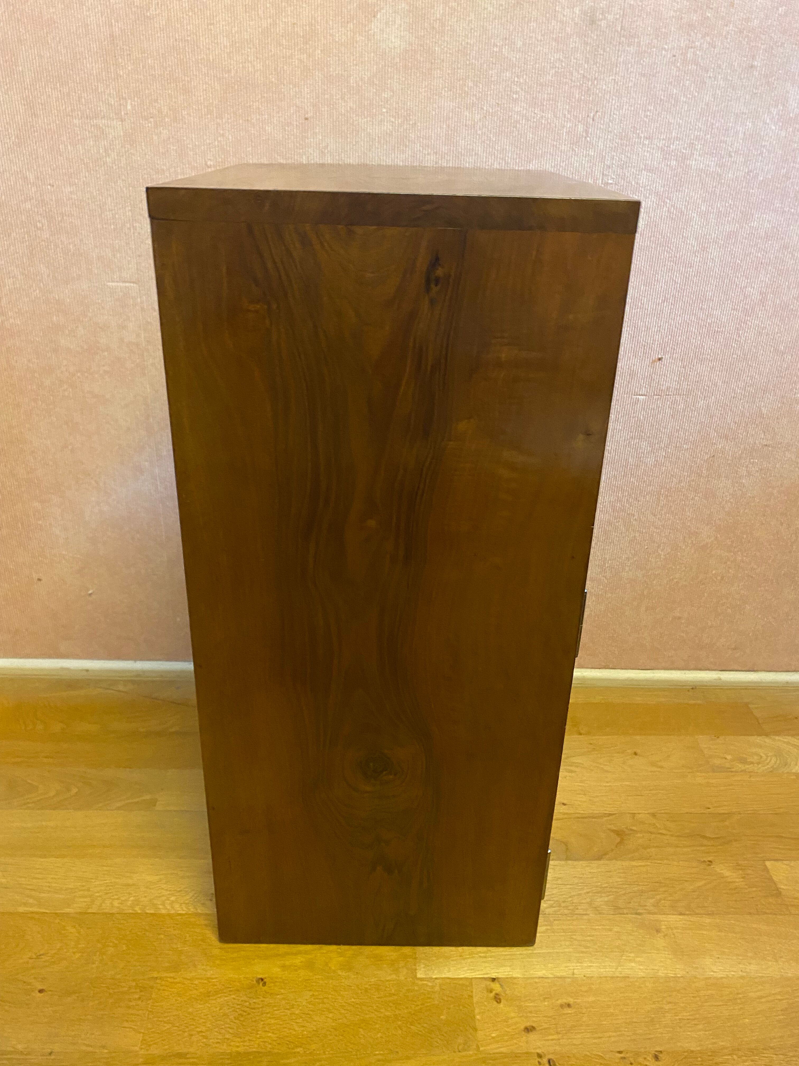Piece of sofa, in Art Deco walnut