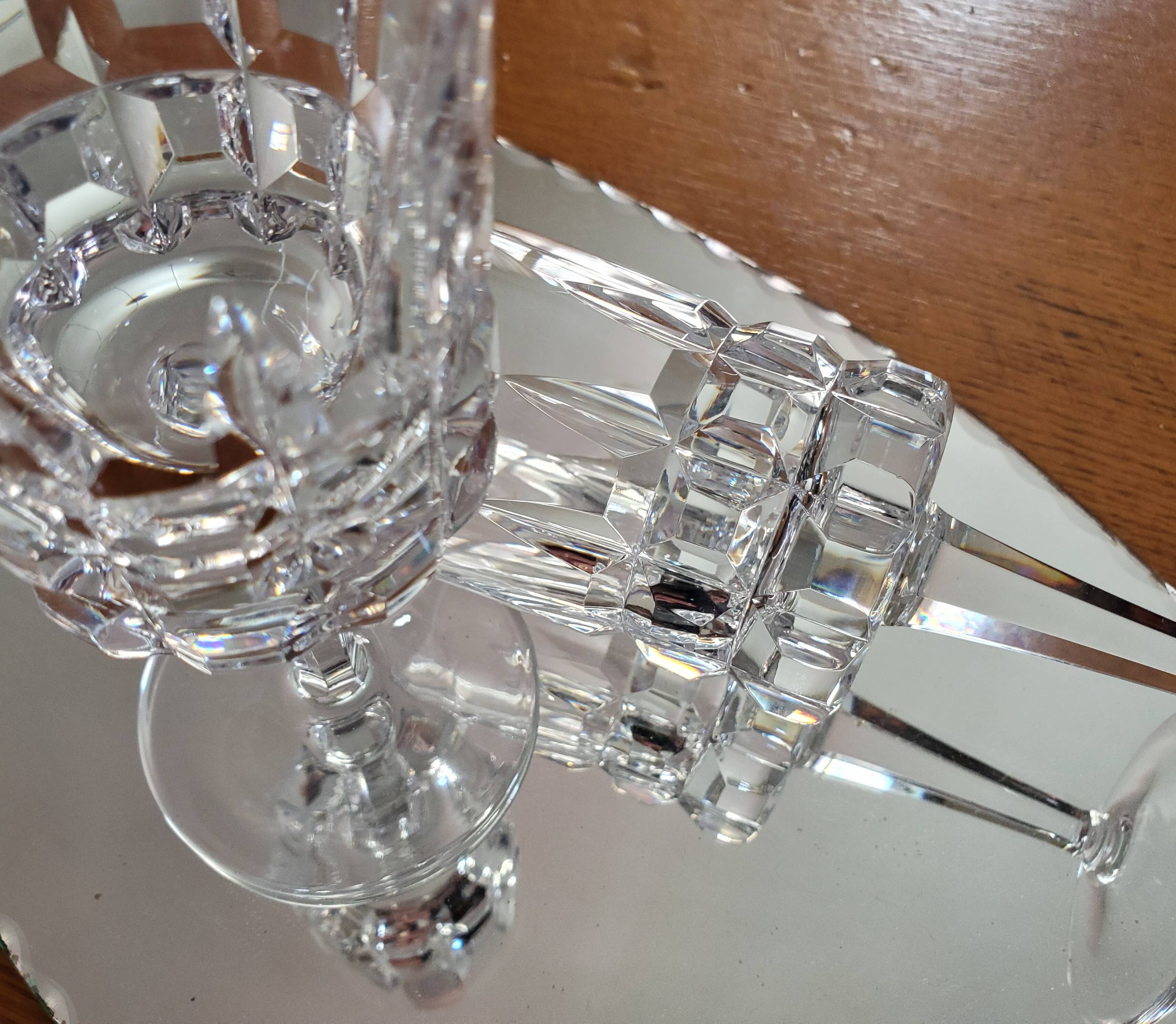 7 crystal glasses 70's