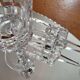 7 verres en cristal 1970