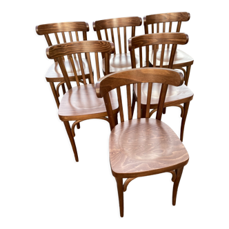 Set of 6 vintage bistro chairs