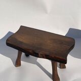 Brutalist wabi sabi tree pull out tables