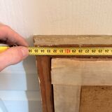 Old Oil Painting Canvas Garden Tree Flowers Rose Countryside Landscape